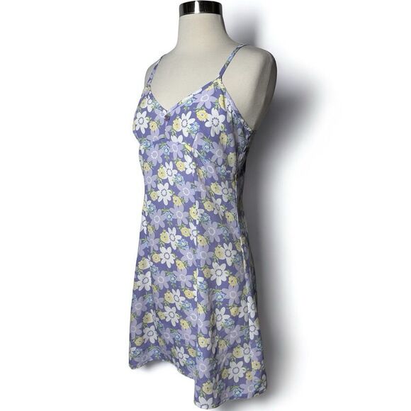 VTG Y2K Babydoll Dress Size 7 90s Pastel Floral Fairy Grunge Twee Mini Clueless - Picture 5 of 15